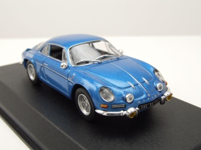 Alpine Renault A110 1600 S 1973 blau mit Seitenlogo Modellauto 1:43 Norev