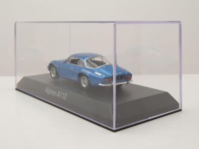 Alpine Renault A110 1600 S 1973 blau mit Seitenlogo Modellauto 1:43 Norev