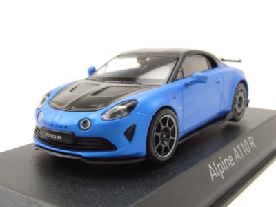 Alpine Renault A110 R 2023 matt blau schwarz Modellauto...