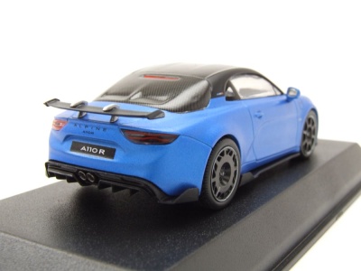 Alpine Renault A110 R 2023 matt blau schwarz Modellauto...