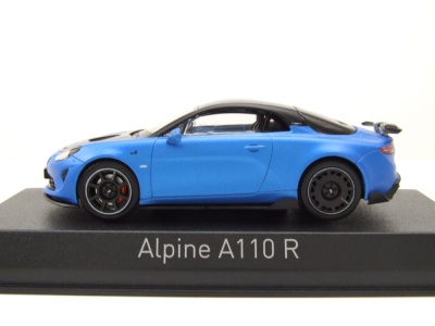 Alpine Renault A110 R 2023 matt blau schwarz Modellauto 1:43 Norev
