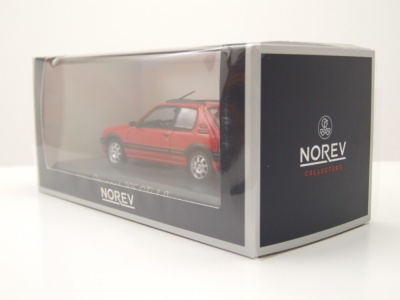 Peugeot 205 GTi 1.9 1991 rot PTS Deko Modellauto 1:43 Norev