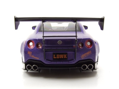 Nissan GT-R R35 Liberty Walk LB-Works 2022 lila Modellauto 1:18 Solido
