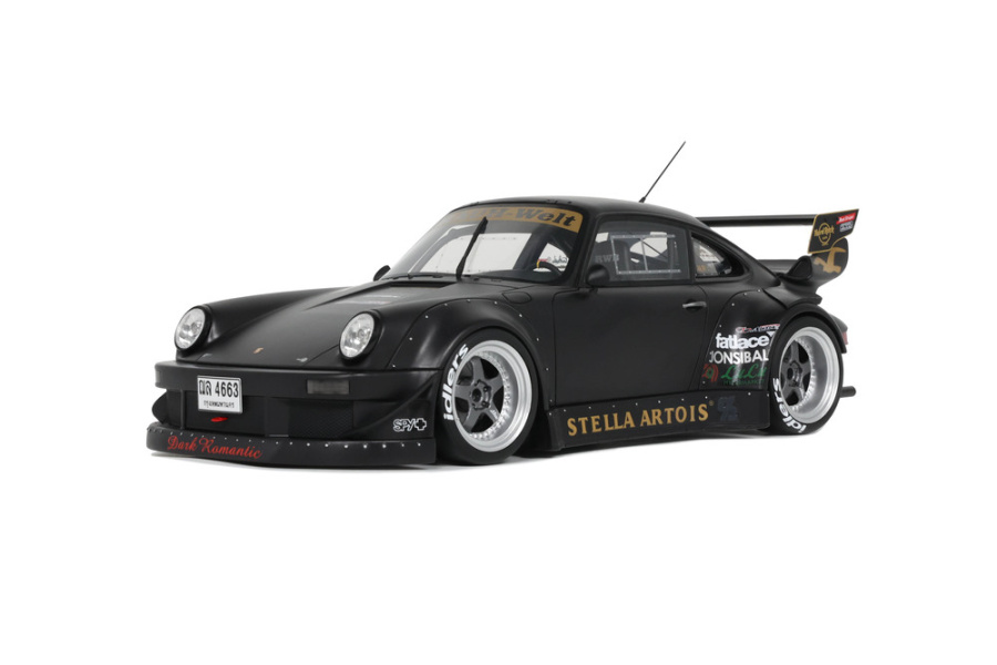 RWB Porsche 911 Stella Artois 2010 schwarz Modellauto 1:18 GT Spirit