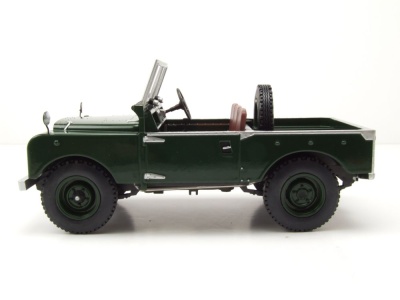Land Rover Series I ohne Verdeck RHD 1957 dunkelgrün Modellauto 1:18 MCG