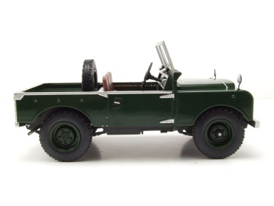 Land Rover Series I ohne Verdeck RHD 1957 dunkelgrün Modellauto 1:18 MCG