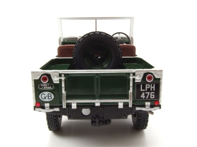 Land Rover Series I ohne Verdeck RHD 1957 dunkelgrün Modellauto 1:18 MCG