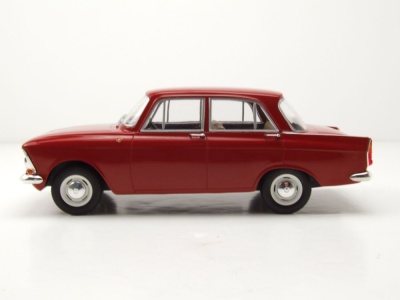 Moskwitsch 408 1966 rot Modellauto 1:24 Whitebox
