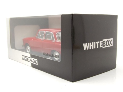 Moskwitsch 408 1966 rot Modellauto 1:24 Whitebox