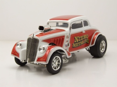 Nitro Methane Gasser 1933 rot weiß Modellauto 1:18...