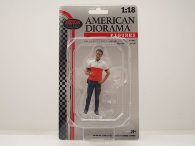 Figur Race Crew 4 für 1:18 Modelle American Diorama