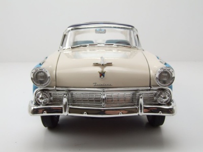 Ford Crown Victoria 1955 blau weiß Modellauto 1:18 Lucky Die Cast