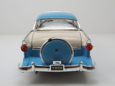 Ford Crown Victoria 1955 blau weiß Modellauto 1:18 Lucky Die Cast