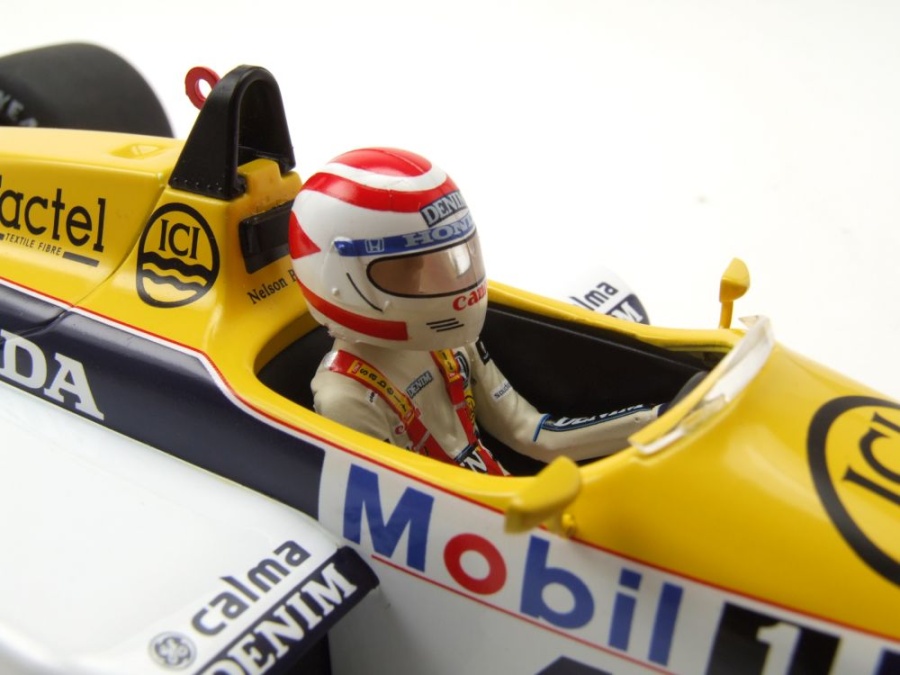 Figurine F1 Williams FW11 Honda #6 1:18 - Gagnant Du GP Du Brésil 1986, Nelson Piquet - Modèle Détaillé MCG