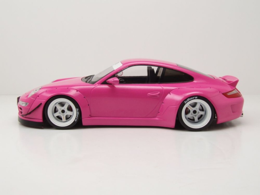 IXO/GT Spirit 1/18 - Porsche 997-2 RWB 2008 - Rose - The TygerClaws - Résine