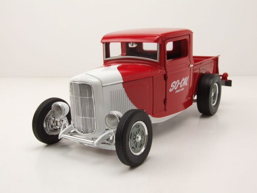 Modellauto Ford Hot Rod Custom Pick Up So-Cal Speed Shop 1932 rot
