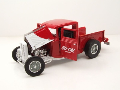 Ford Hot Rod Custom Pick Up So-Cal Speed Shop 1932 rot weiß Modellauto 1:18 Acme