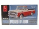 Ford F-100 Pick Up 1960 mit Trailer Anhänger Kunststoffbausatz Modellauto 1:25 AMT