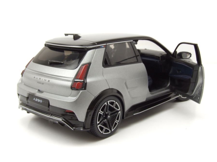 Modellauto Alpine A290 GT 2025 grau schwarz 1:18 Norev bei