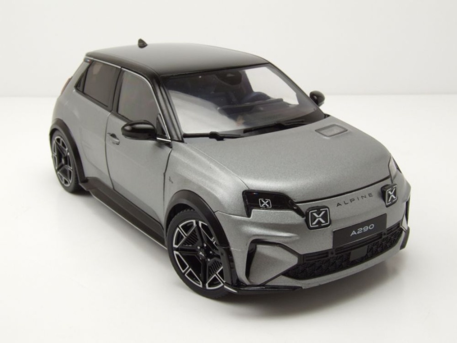 Modellauto Alpine A290 GT 2025 grau schwarz 1:18 Norev bei