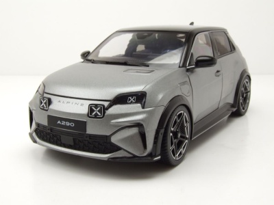 Alpine A290 GT 2025 grau schwarz Modellauto 1:18 Norev