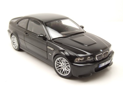 BMW M3 CSL E46 2003 schwarz Modellauto 1:18 Norev