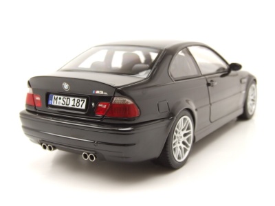 BMW M3 CSL E46 2003 schwarz Modellauto 1:18 Norev