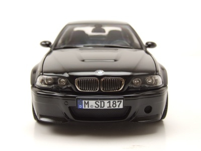 BMW M3 CSL E46 2003 schwarz Modellauto 1:18 Norev