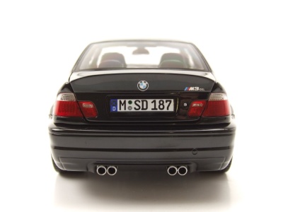 BMW M3 CSL E46 2003 schwarz Modellauto 1:18 Norev