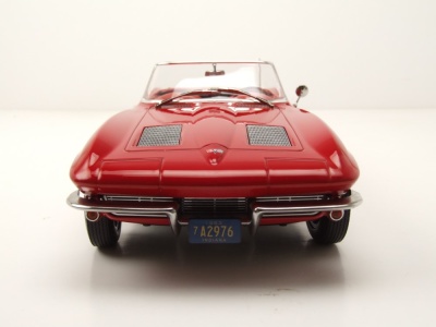 Chevrolet Corvette C2 Sting Ray Convertible 1963 rot Modellauto 1:18 Norev