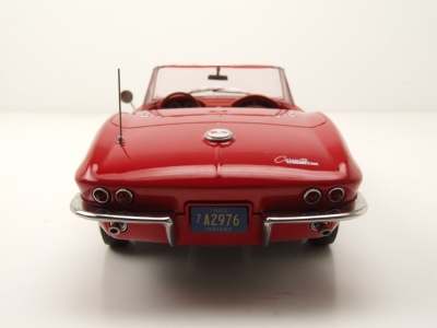 Chevrolet Corvette C2 Sting Ray Convertible 1963 rot Modellauto 1:18 Norev