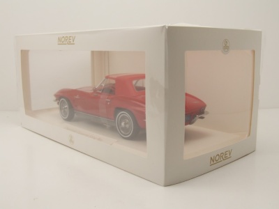 Chevrolet Corvette C2 Sting Ray Convertible 1963 rot Modellauto 1:18 Norev
