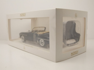 Mercedes 190 SL Cabrio 1957 dunkelblau Modellauto 1:18 Norev
