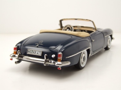 Mercedes 190 SL Cabrio 1957 dunkelblau Modellauto 1:18 Norev