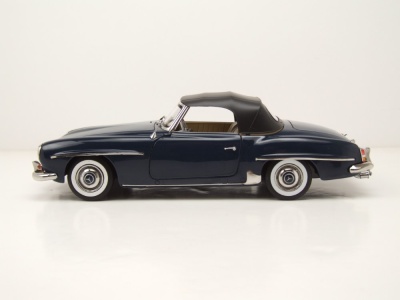 Mercedes 190 SL Cabrio 1957 dunkelblau Modellauto 1:18 Norev