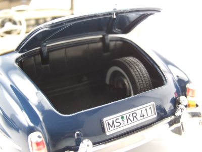 Mercedes 190 SL Cabrio 1957 dunkelblau Modellauto 1:18 Norev