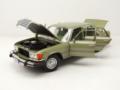 Mercedes 450 SL US-Version 1979 silbergrün TV-Serie Dallas Modellauto 1:18 Norev