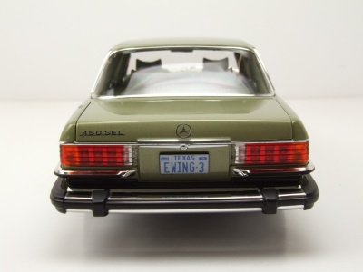 Mercedes 450 SL US-Version 1979 silbergrün TV-Serie Dallas Modellauto 1:18 Norev