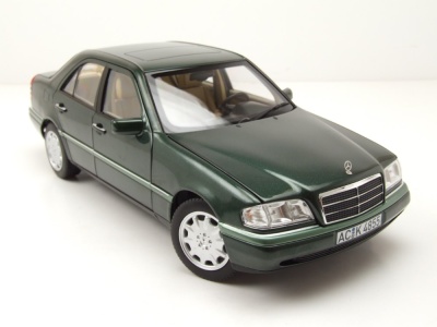 Mercedes C-Klasse W202 1993 grün metallic Modellauto 1:18 Norev