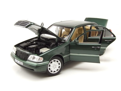 Mercedes C-Klasse W202 1993 grün metallic Modellauto 1:18 Norev