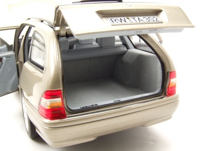 Mercedes C-Klasse T-Modell Kombi S202 1997 silber Modellauto 1:18 Norev