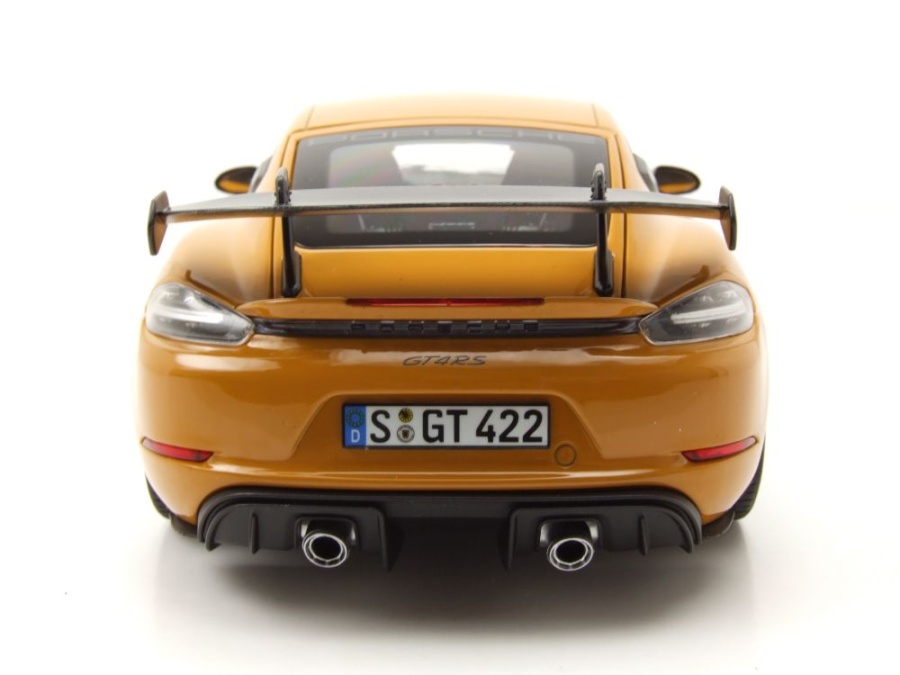 Norev Porsche Cayman GT4 RS Weissach 2023 échelle 1/18 Couleur Brewster Green