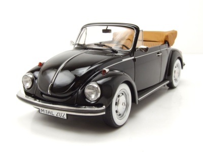 VW 1303 Käfer Cabrio 1972 schwarz Modellauto 1:18 Norev