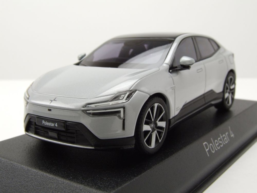 Polestar 4 2024 magnesium silber Modellauto 1:43 Norev