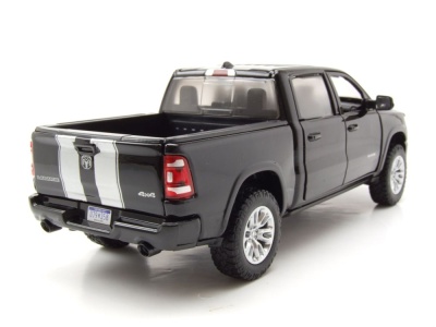 Ram 1500 Crew Cab Laramie Pick Up 2019 schwarz silber Modellauto 1:24 Motormax