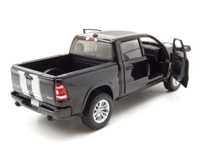 Ram 1500 Crew Cab Laramie Pick Up 2019 schwarz silber Modellauto 1:24 Motormax