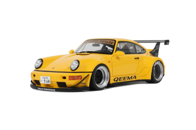 RWB Porsche 911 RAUH Welt Qeema 2024 gelb Modellauto 1:18...