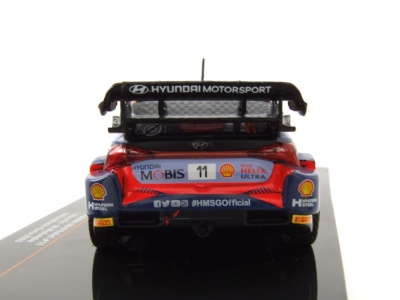 Hyundai i20 N #11 Rallye Monte Carlo 2023 blau Neuville Wydaeghe Modellauto 1:43 ixo models #1