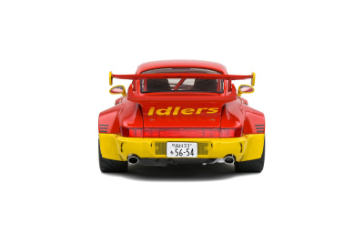 Porsche RWB RAUH-Welt Bodykit #17 Matys Idlers 2016 rot gelb Modellauto 1:18 Solido