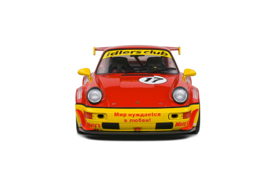 Porsche RWB RAUH-Welt Bodykit #17 Matys Idlers 2016 rot gelb Modellauto 1:18 Solido